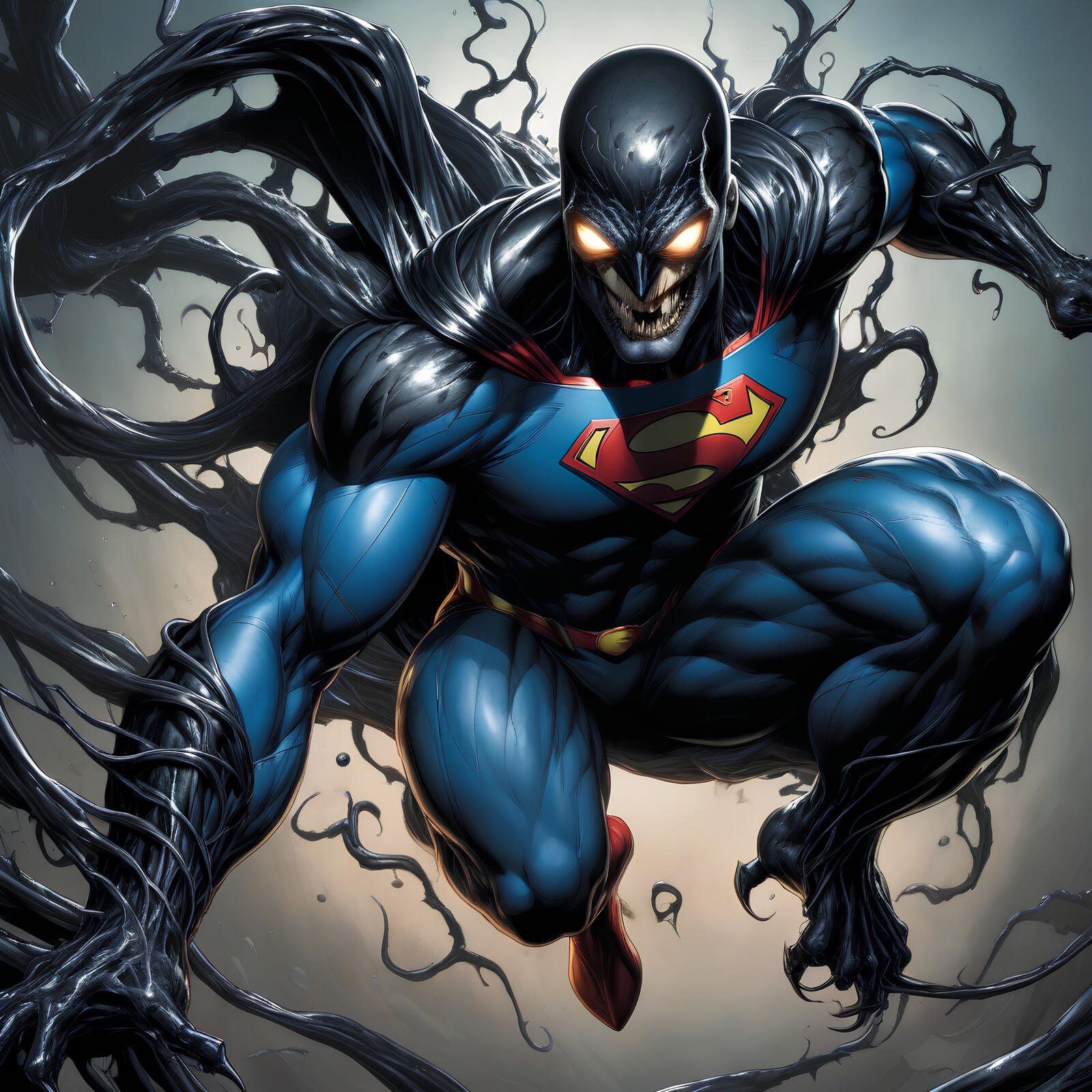 Бесплатное фото Symbiote superman