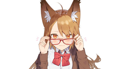 Anime Girl with Glasses
