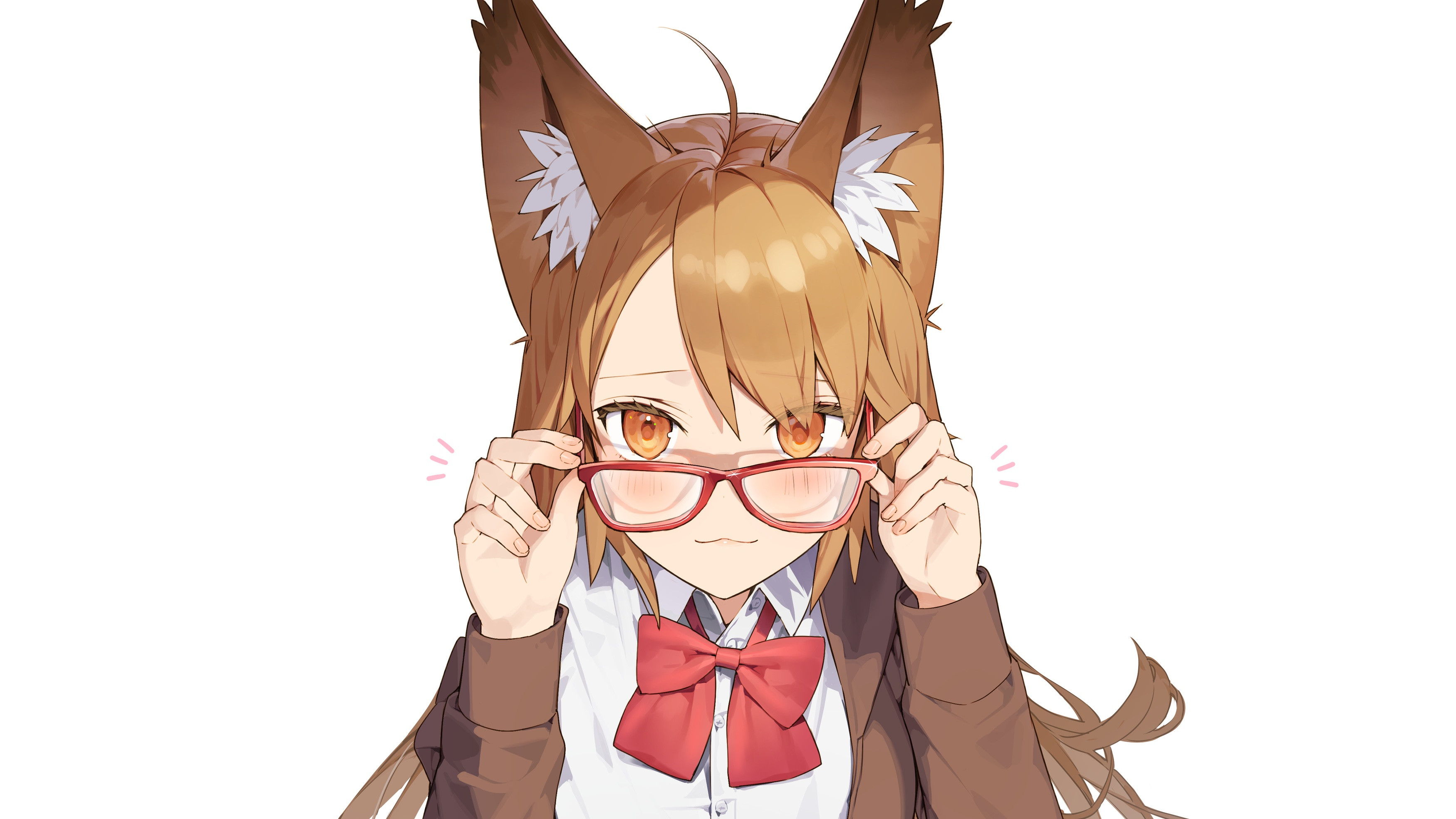 Free photo Anime Girl with Glasses