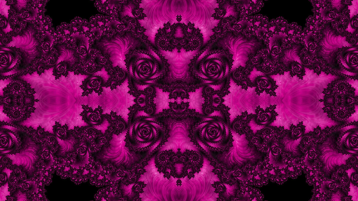 Rose decorating pink fractal