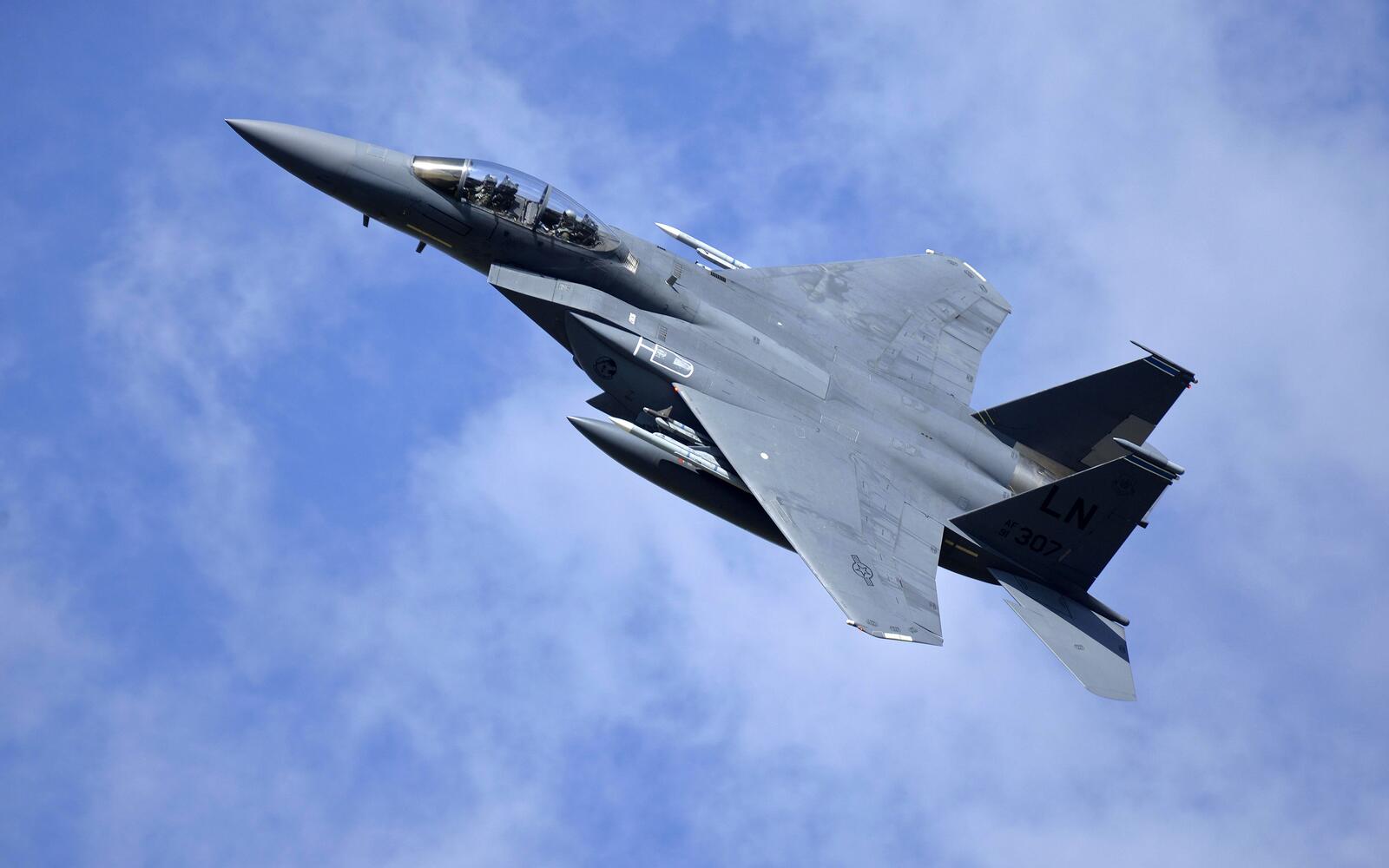 免费照片麦道 F15 雄鹰战斗机的飞行。