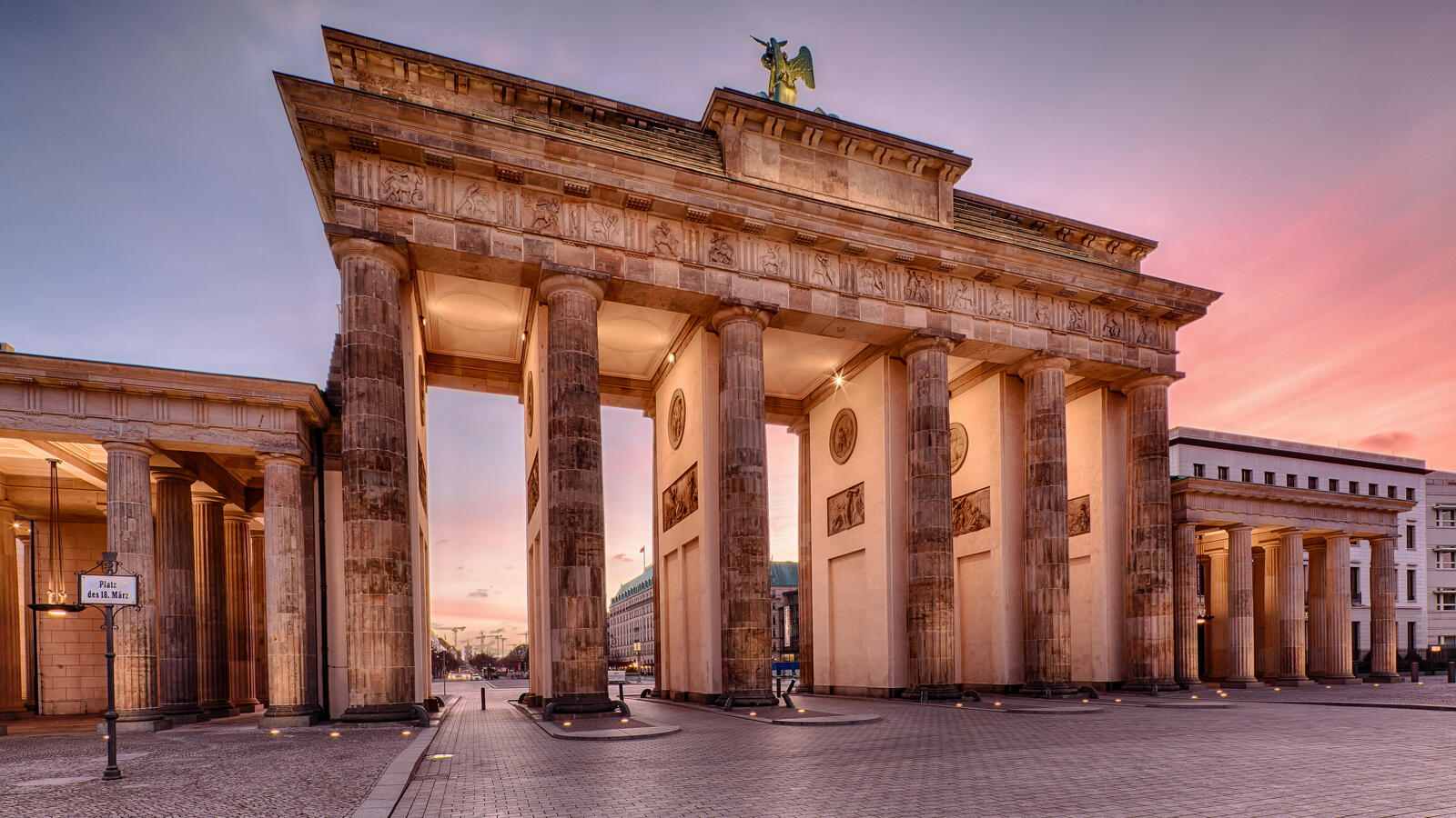 Бесплатное фото Бранденбургские ворота в Берлине