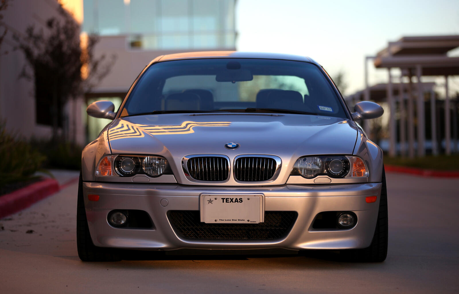Wallpapers front view wallpaper bmw e46 m3 headlights on the desktop