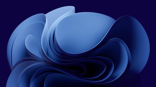 Abstract Blue Wave