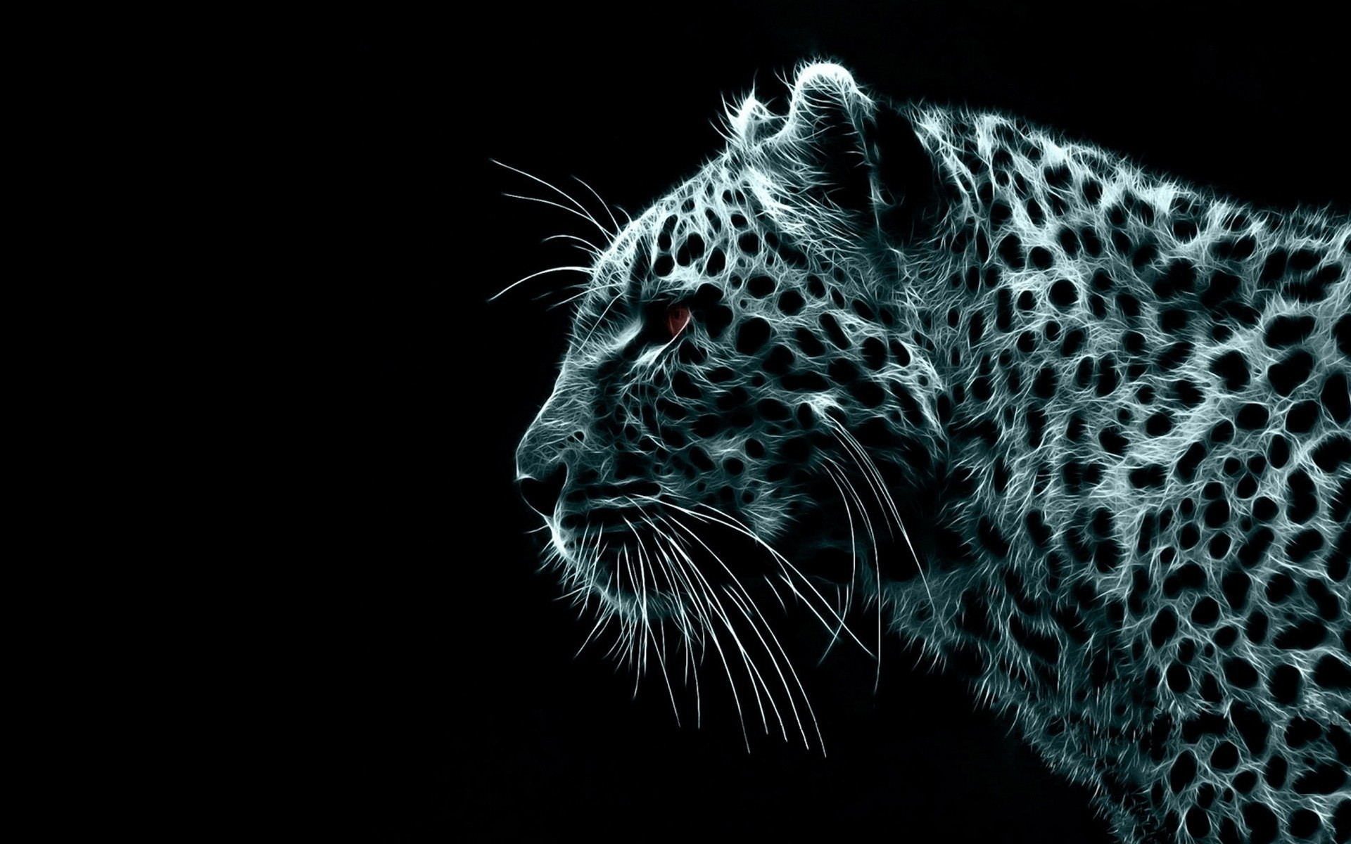 Free photo Jaguar in a monochrome photo