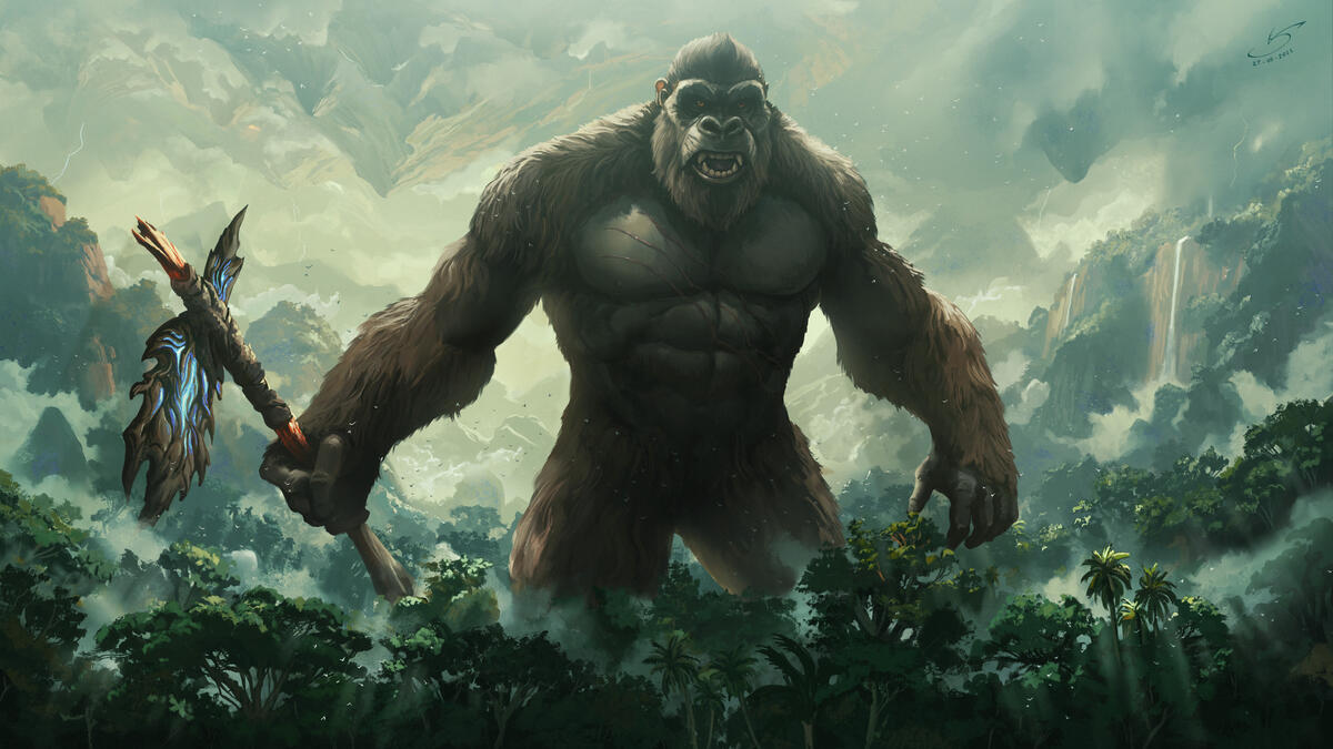 King Kong with an Axe