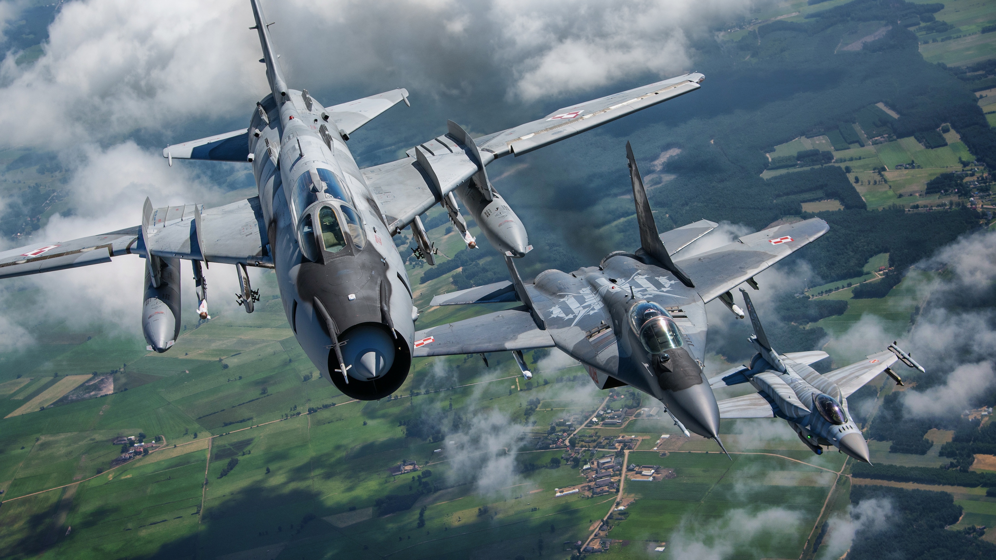 Wallpapers jet fighter military airplane on the desktop