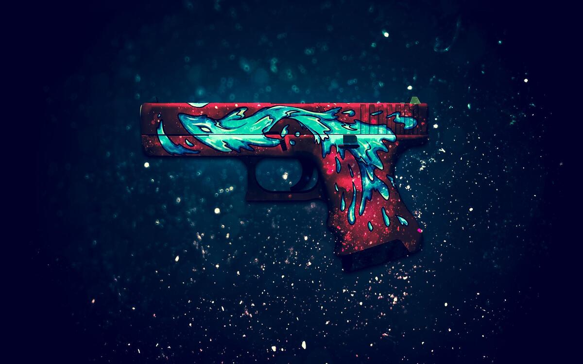 Red Skin for Glock Pistol