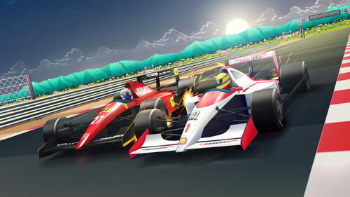 Formula 1 race in the game horizon chase turbo