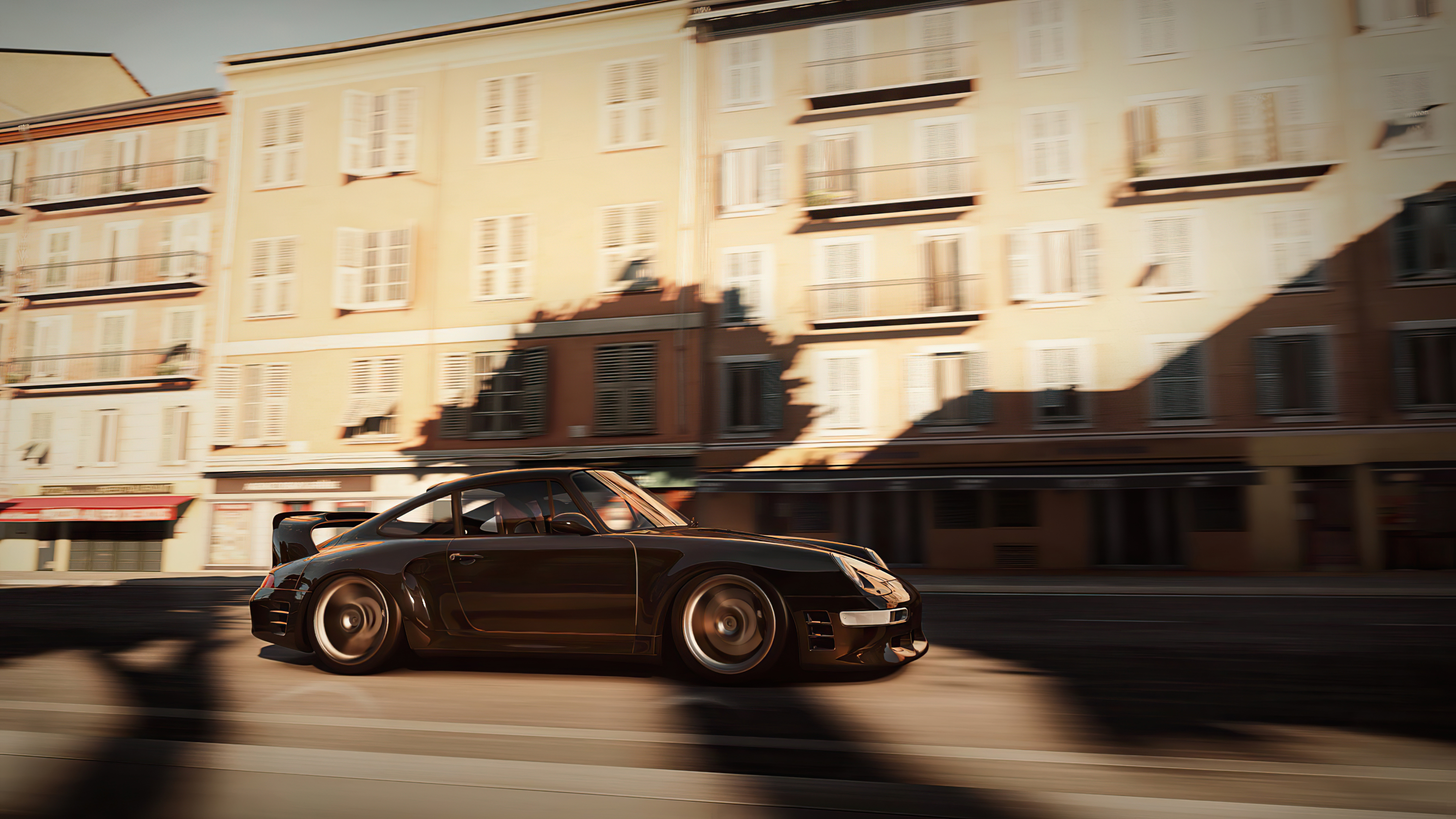 Black Porsche 2022 in the game forza horizon 5