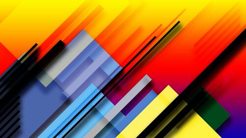 Abstract colored stripes