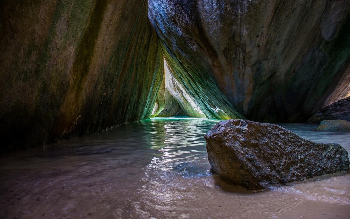 A cave in the British Virgin Islands
