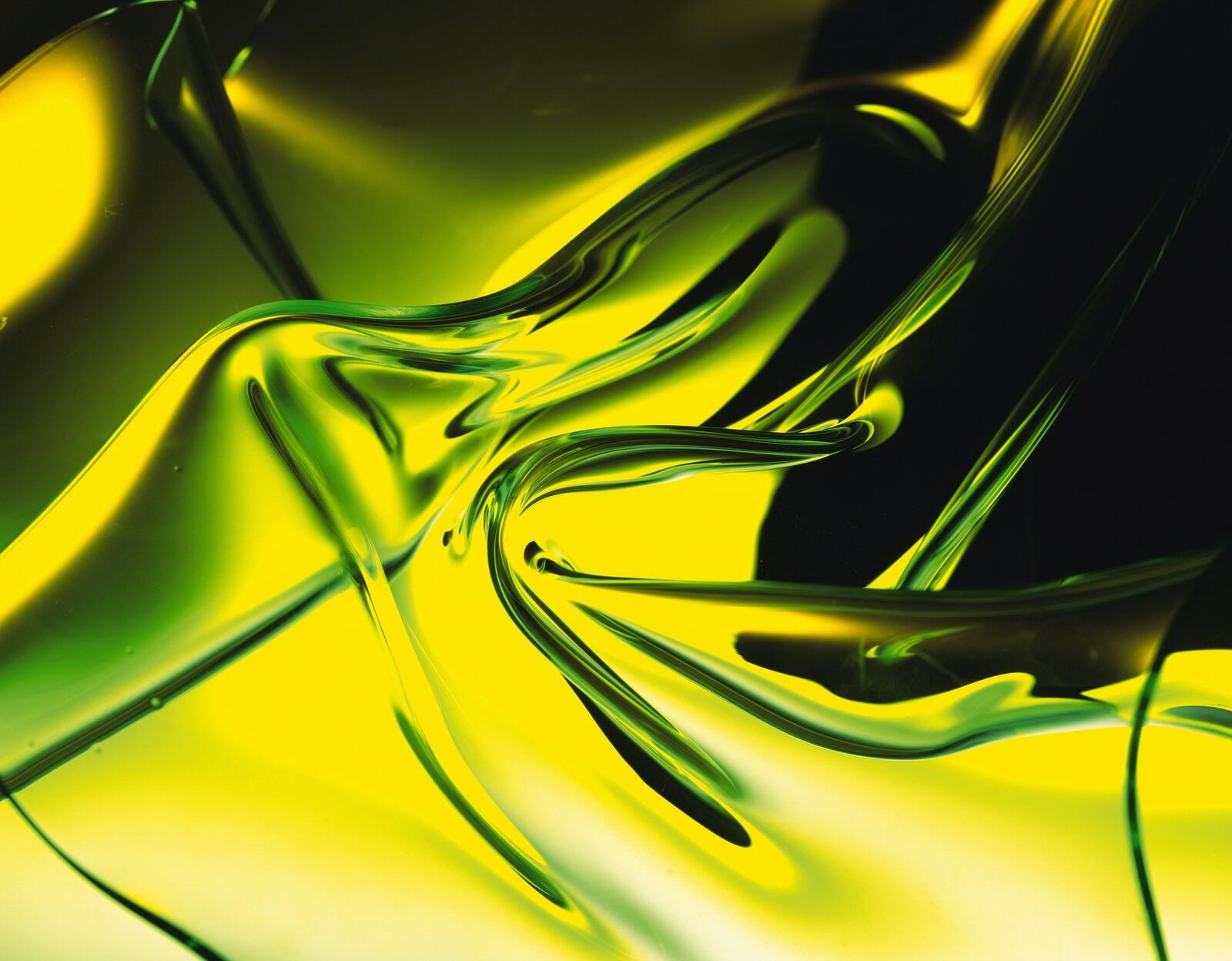 Бесплатное фото Абстрактная жидкость зеленого цвета