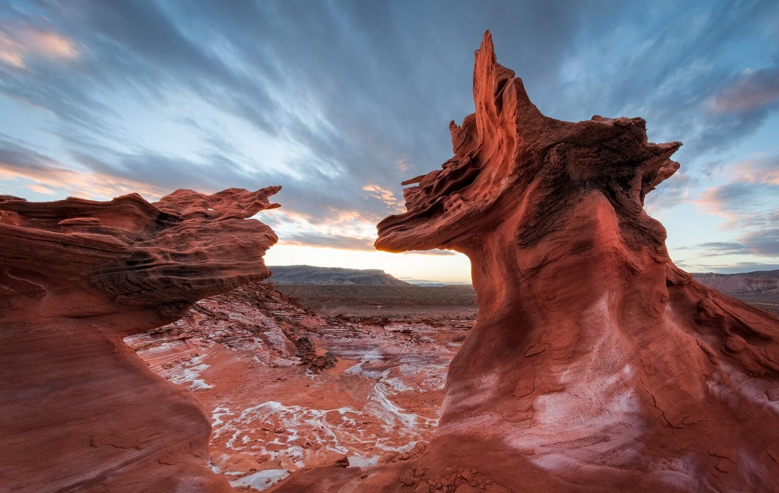Бесплатное фото Горы в пустыне США Невада