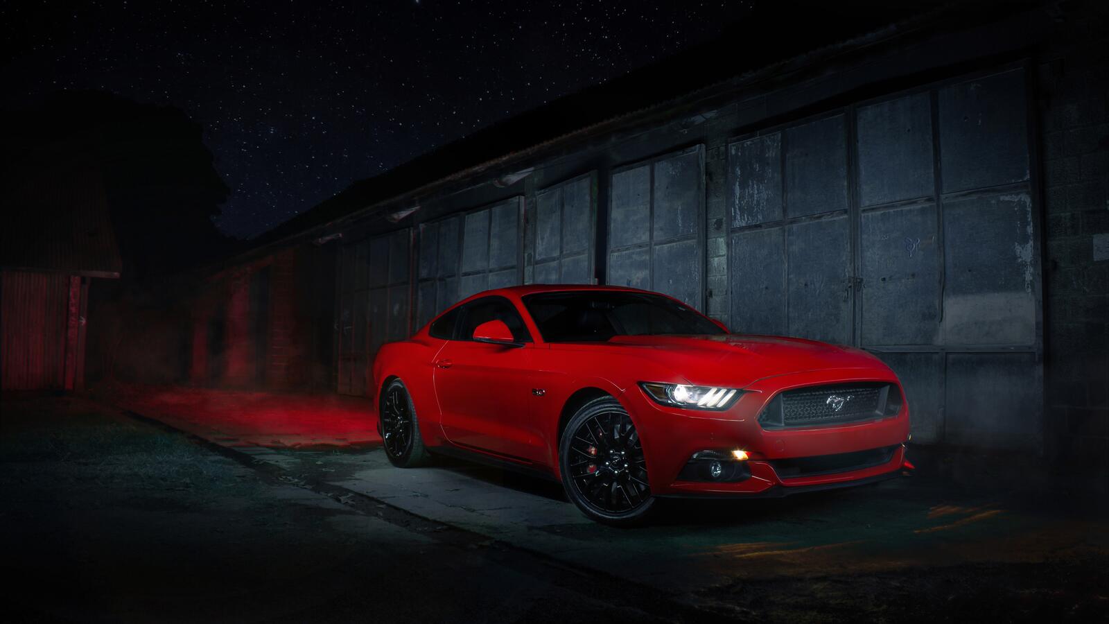 Free photo Red Mustang