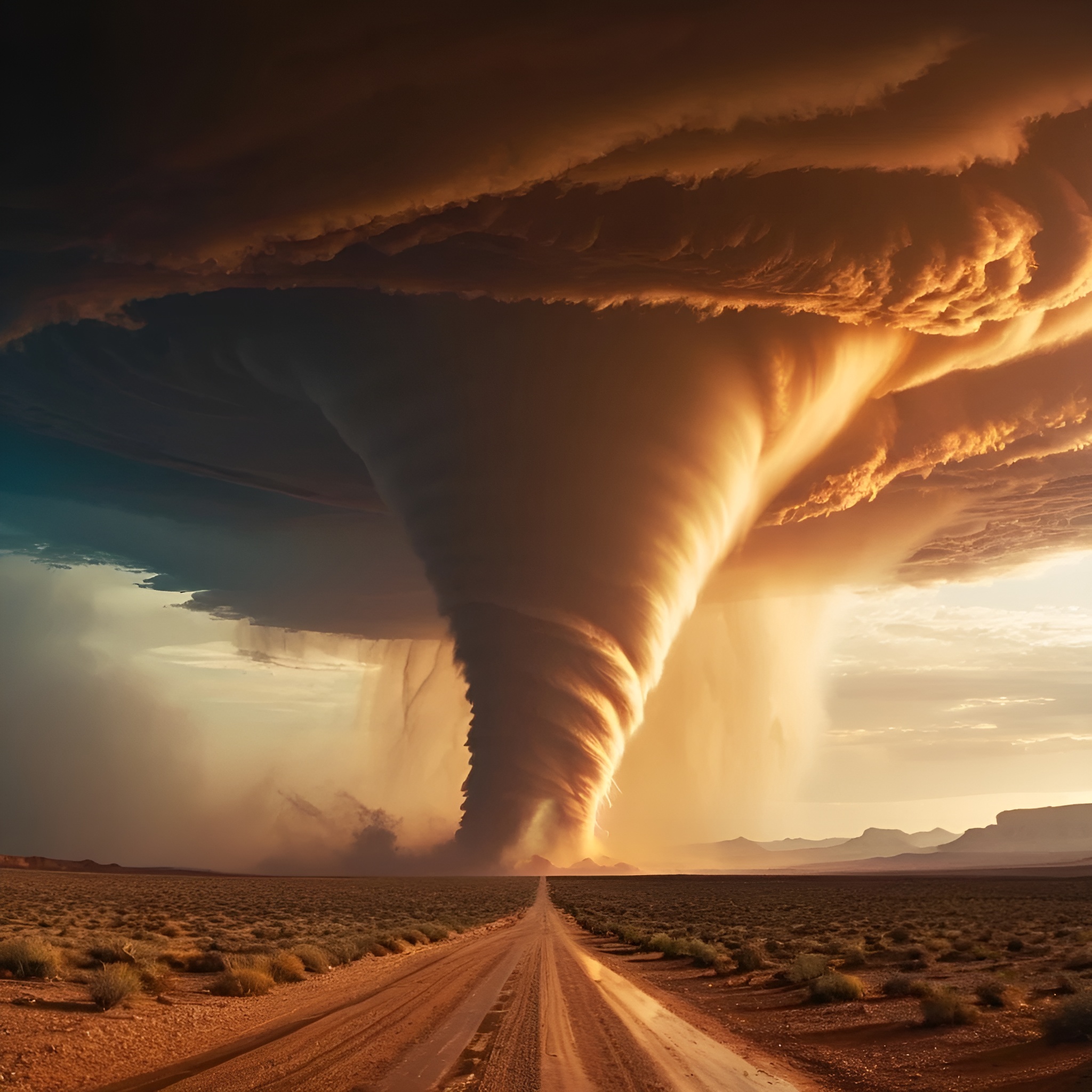 A huge tornado