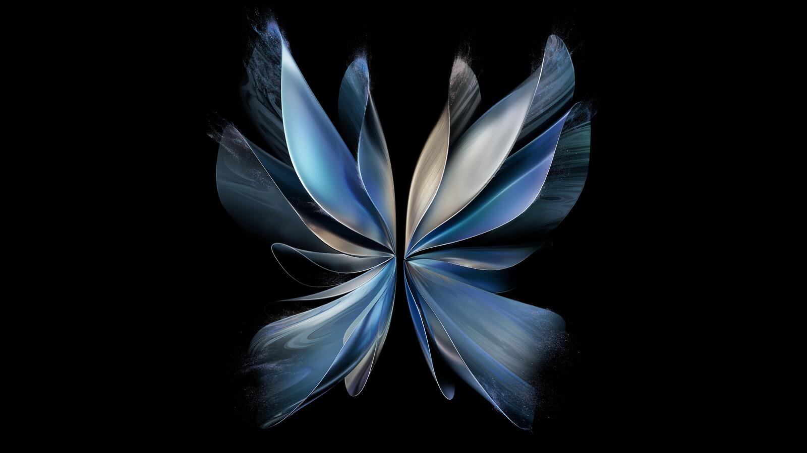 Бесплатное фото Яркий голубоватый объект в форме бабочки