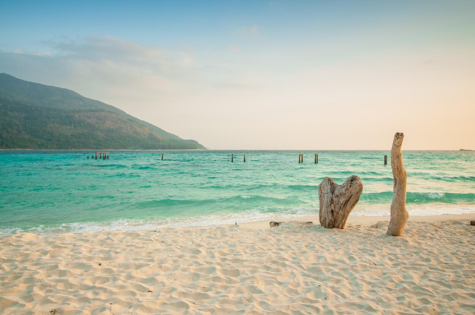 Бесплатное фото Песочный пляж в Таиланде