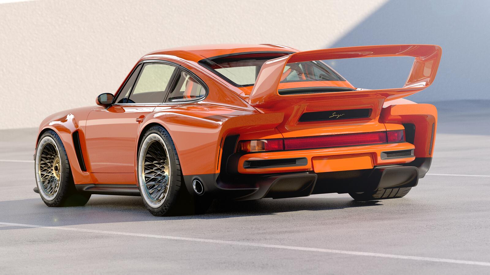 Free photo Singer 911 DLS Turbo Track From Back