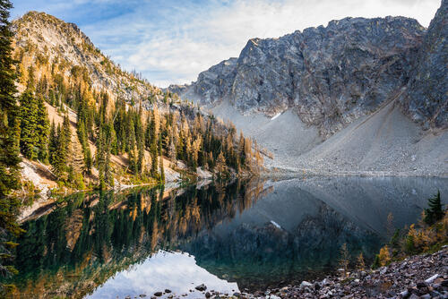 Lake in the North Cascades Mountains