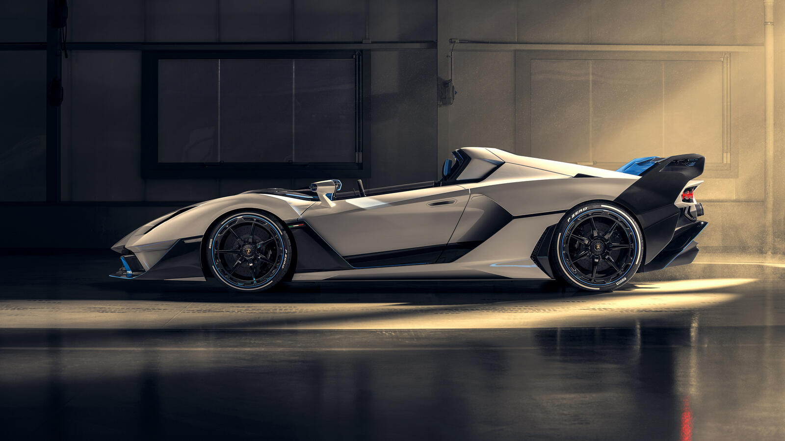 Бесплатное фото Lamborghini sc20 2021 года вид сбоку