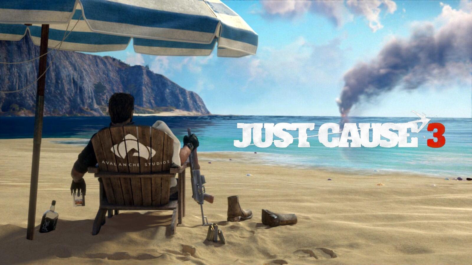 Wallpapers just cause 3 games beach on the desktop