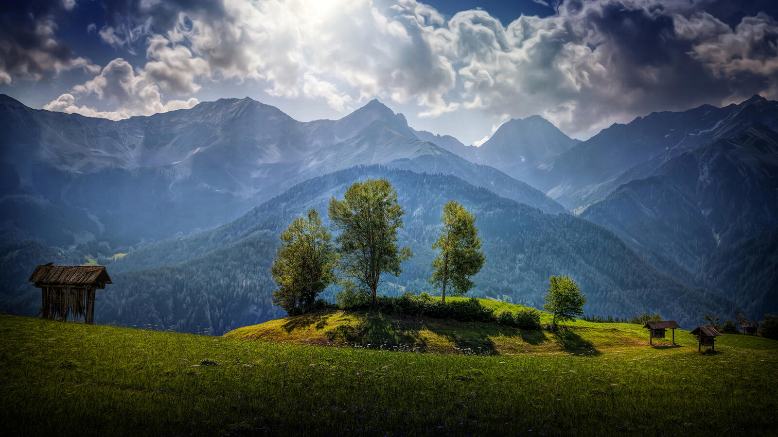 Обои обои австрия горы пейзаж на рабочий стол
