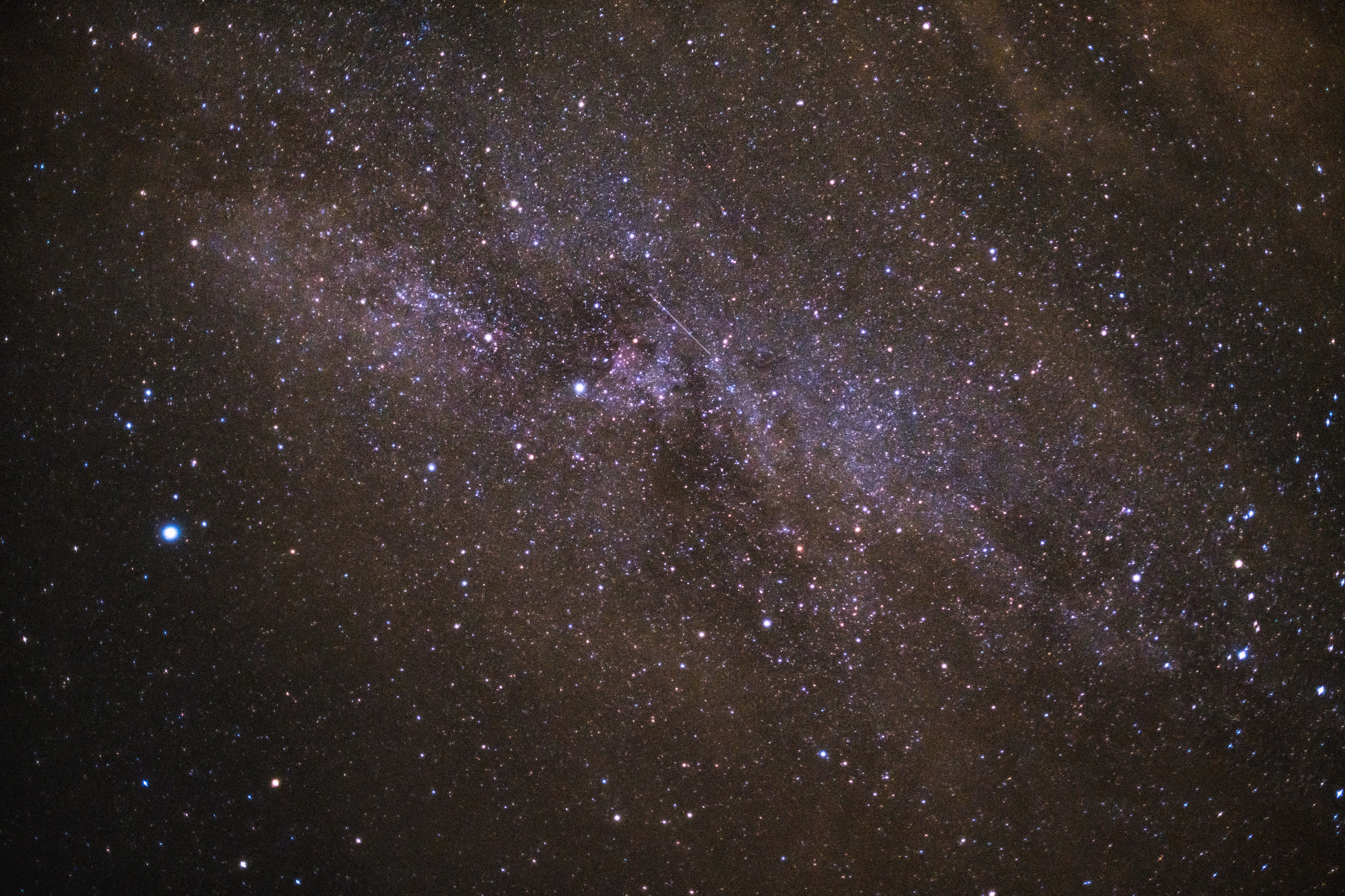 Бесплатное фото Обои со звездной пылью на ночном небе