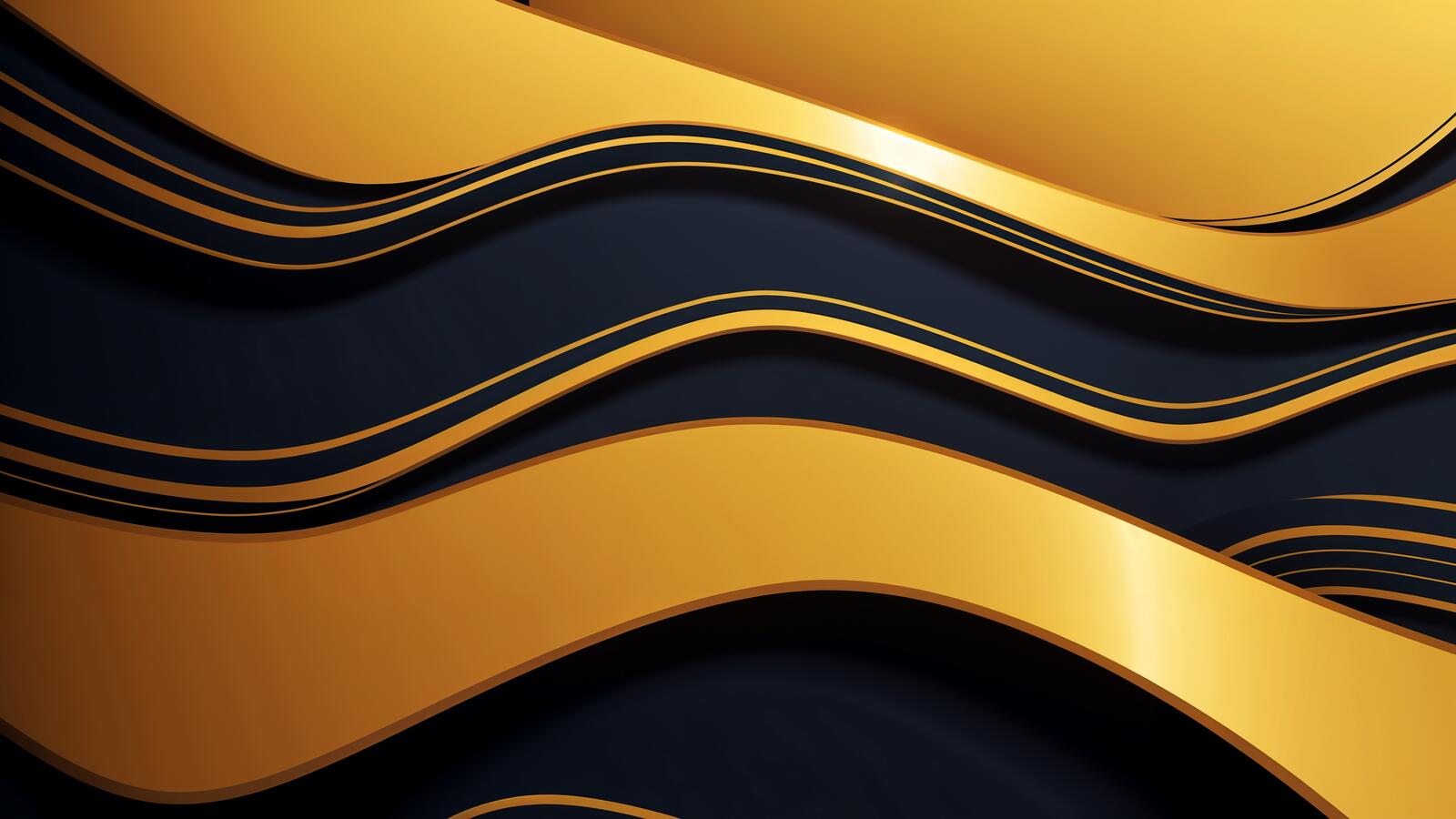 Free photo Yellow and black striped waves