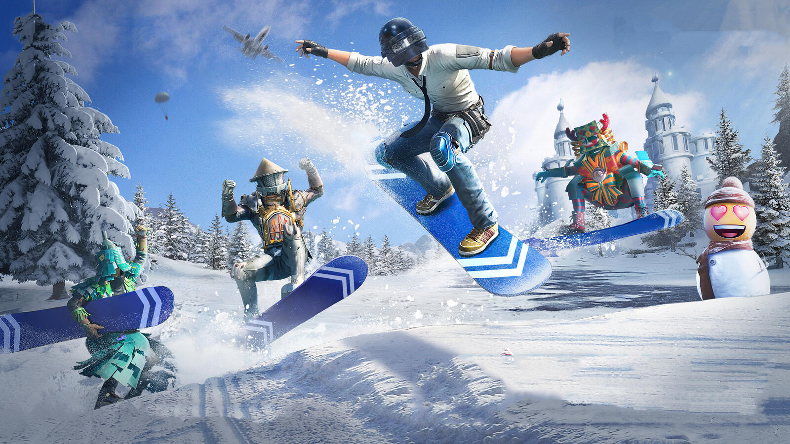 Wallpapers pubg Ps5 games winter on the desktop