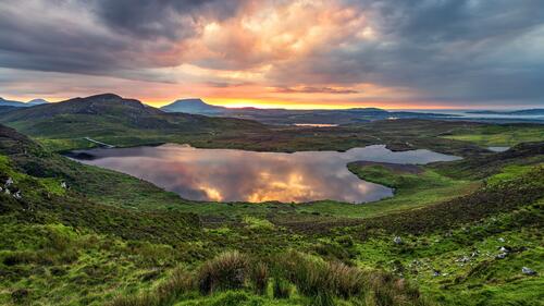 Evening Lake in Ireland