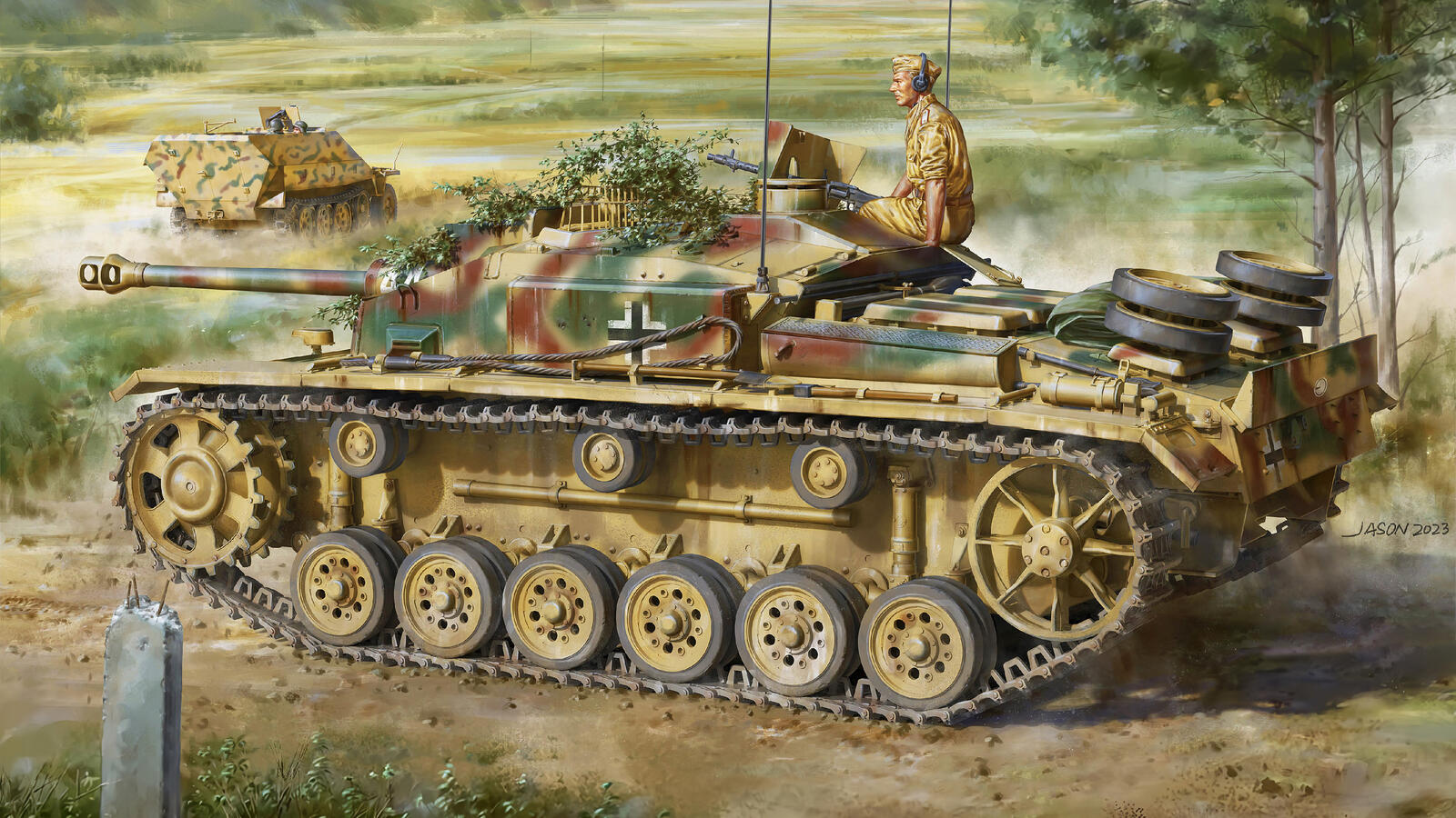 Бесплатное фото Немецкий танк StuG III Ausf F8