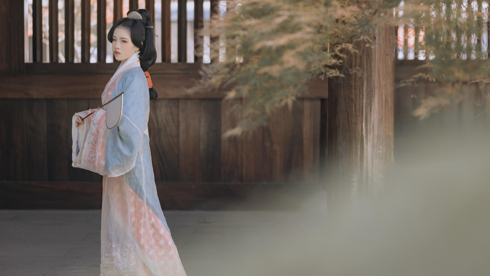 Японская женщина в кимоно