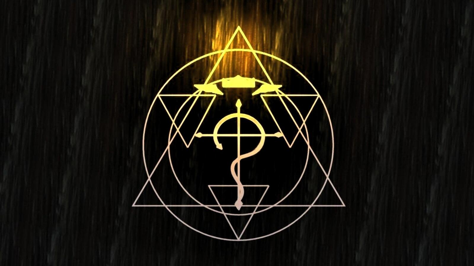 Бесплатное фото Логотип стального алхимика