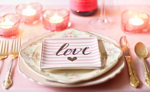 A table set for lovers