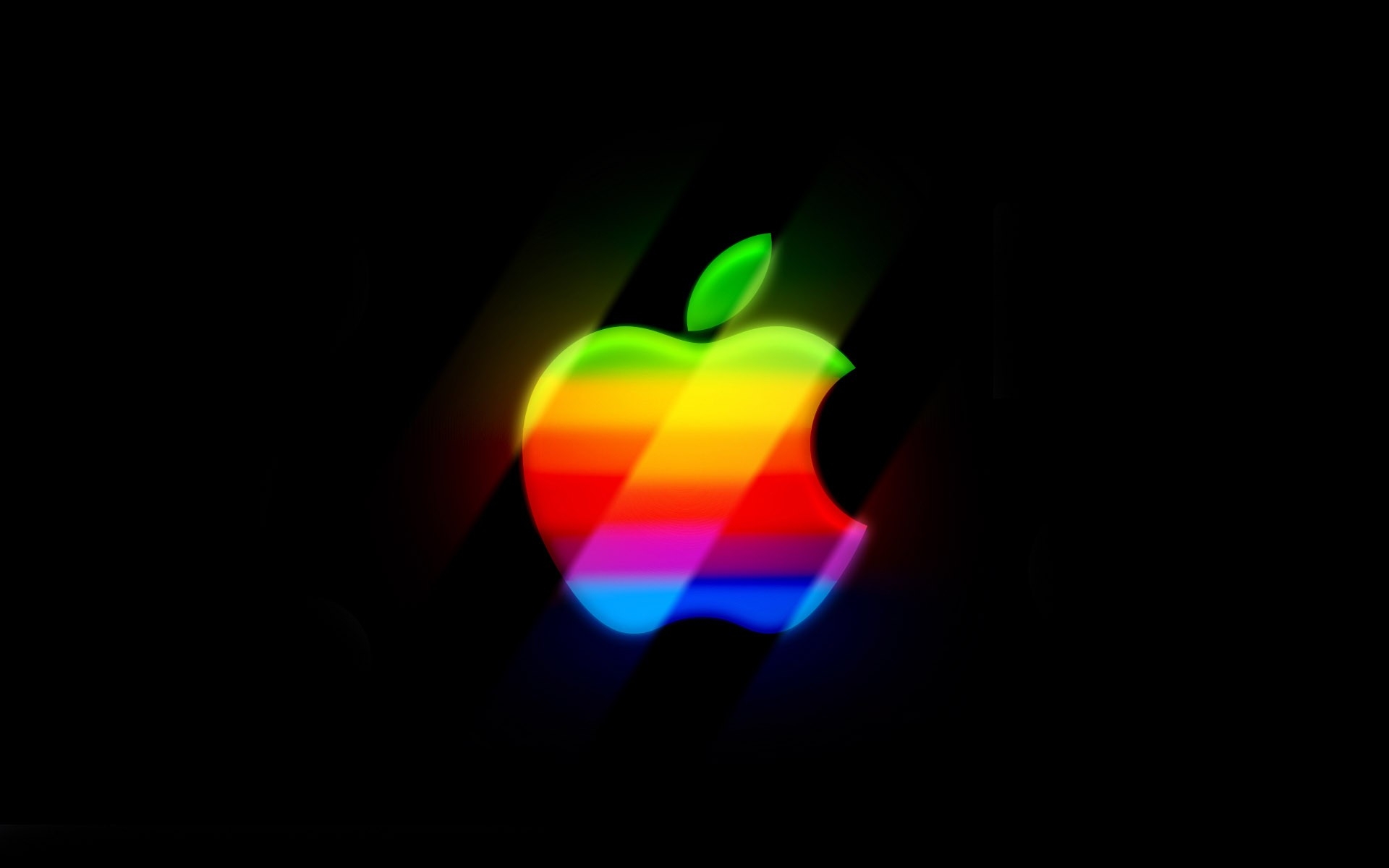 Обои яблоко mac красочный на рабочий стол