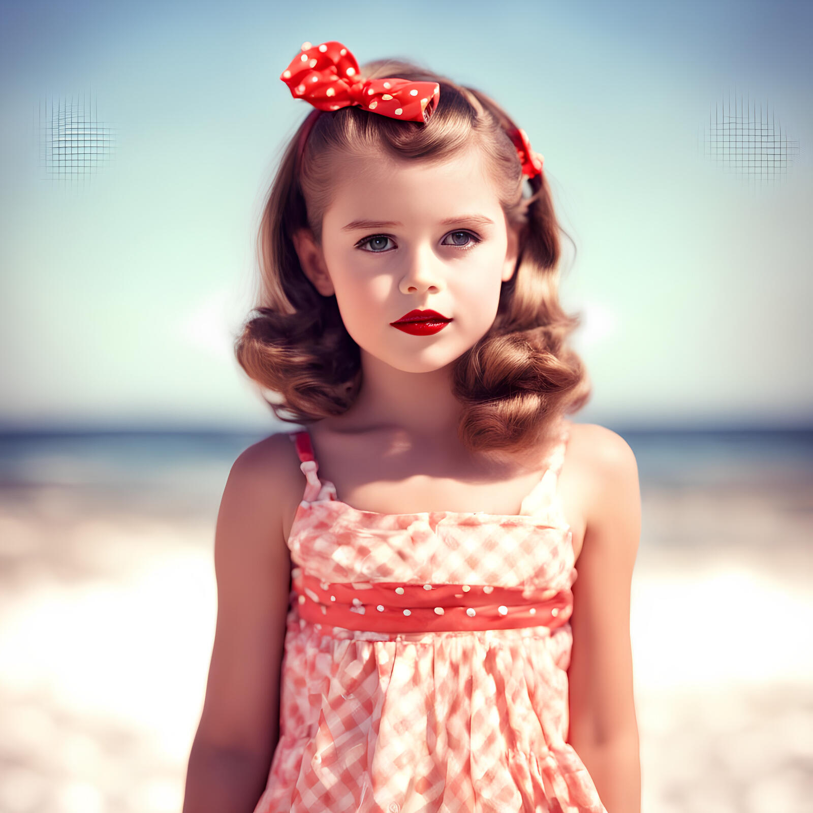 Free photo Little girl pin up 2
