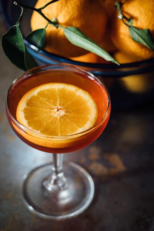 Orange Alcoholic Cocktail Wallpaper
