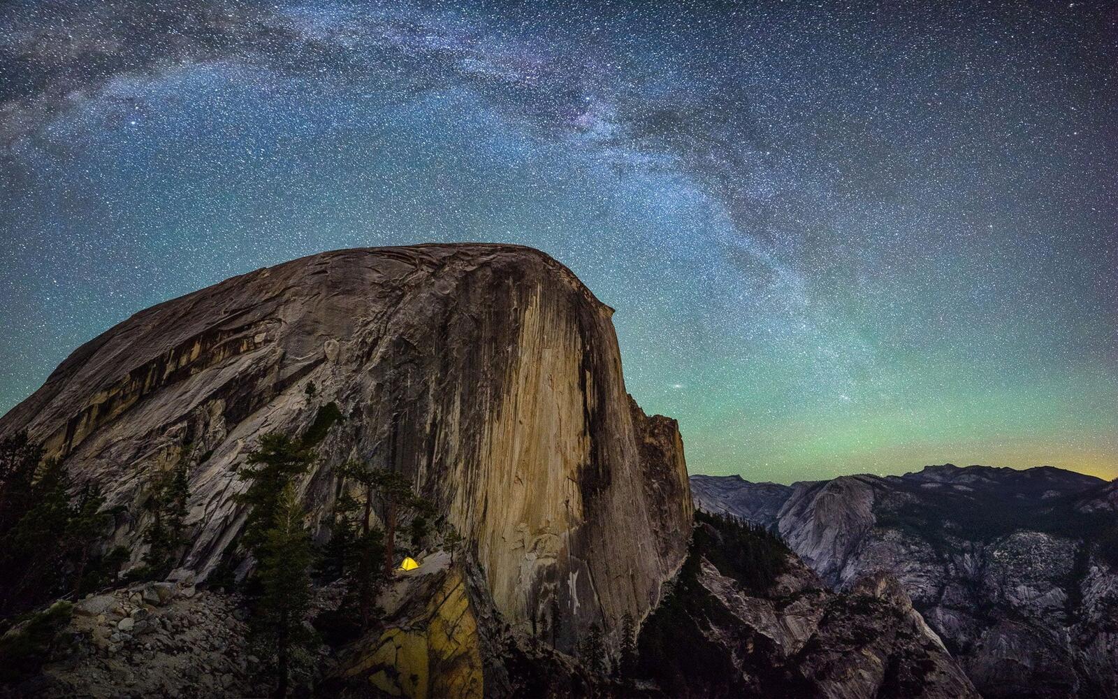 Wallpapers Yosemite night reserve on the desktop