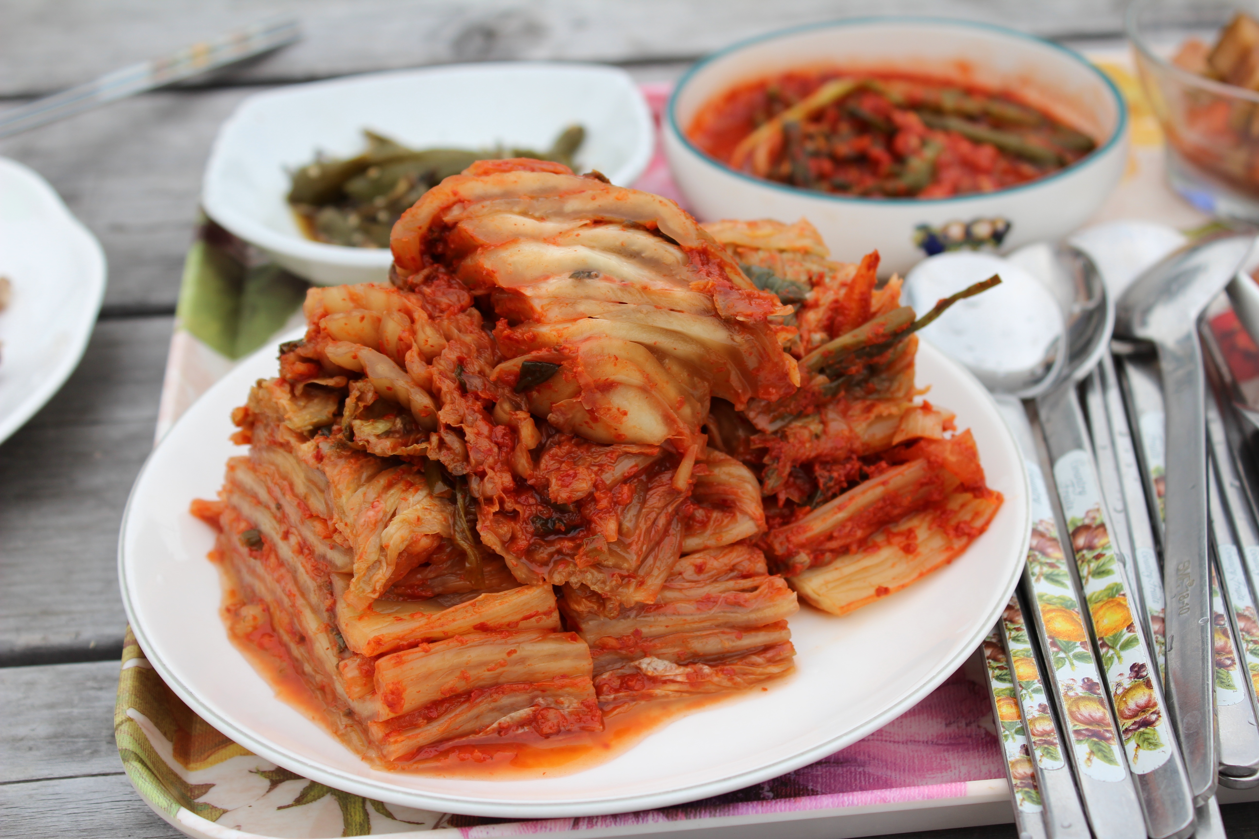 Бесплатное фото Блюдо из капусты, корейская кухня