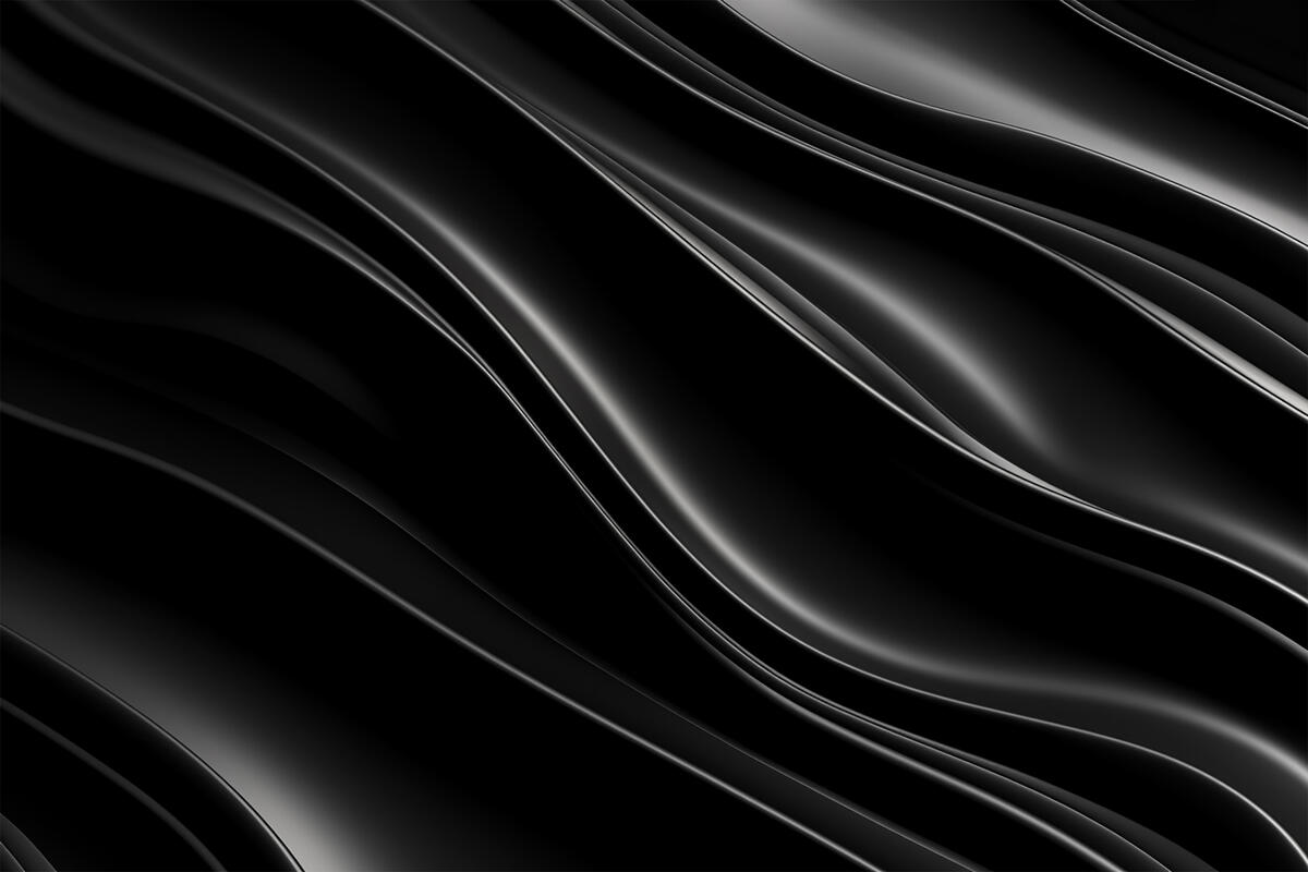 Black wavy surface