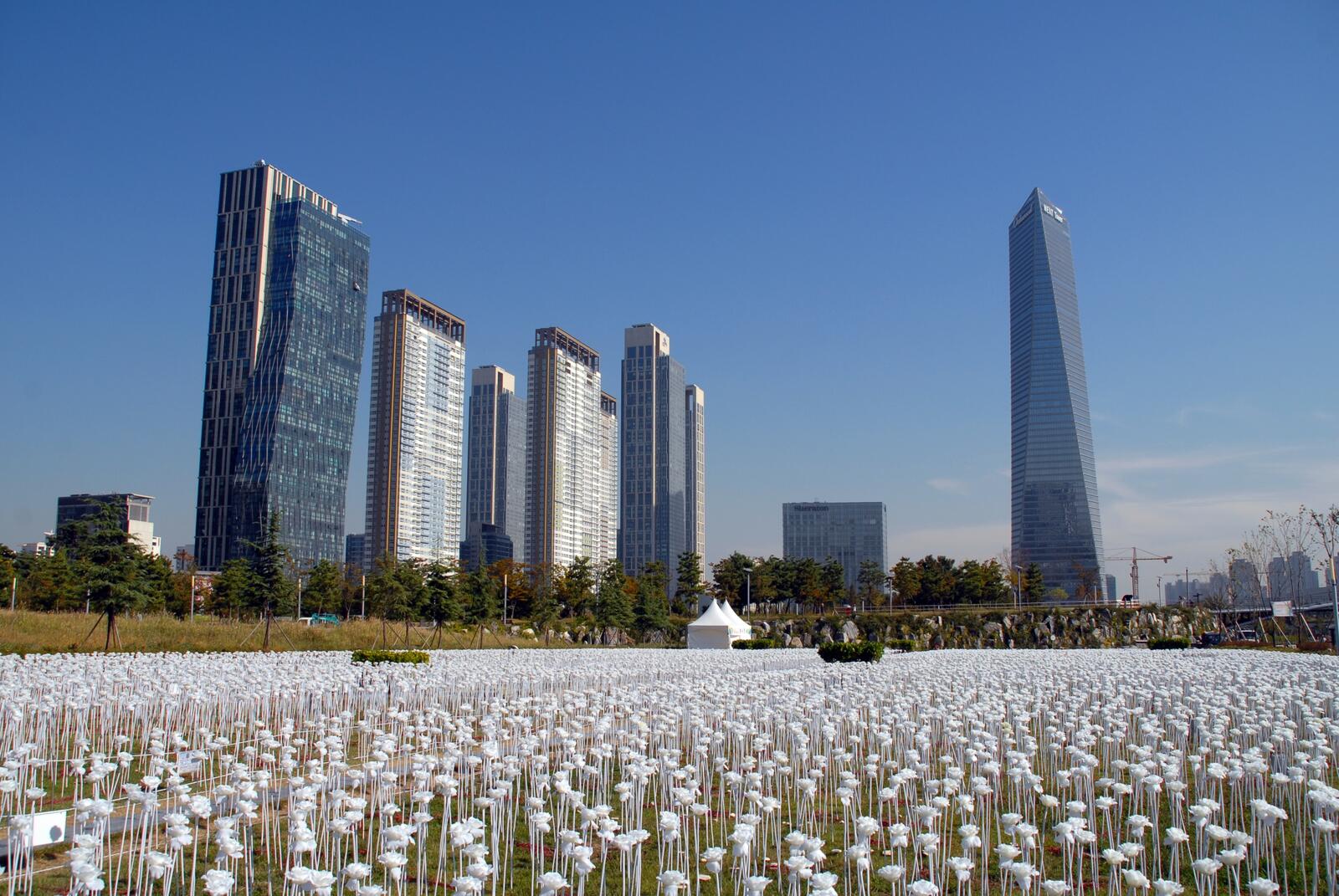 Обои Южная Корея небоскреб здания на рабочий стол