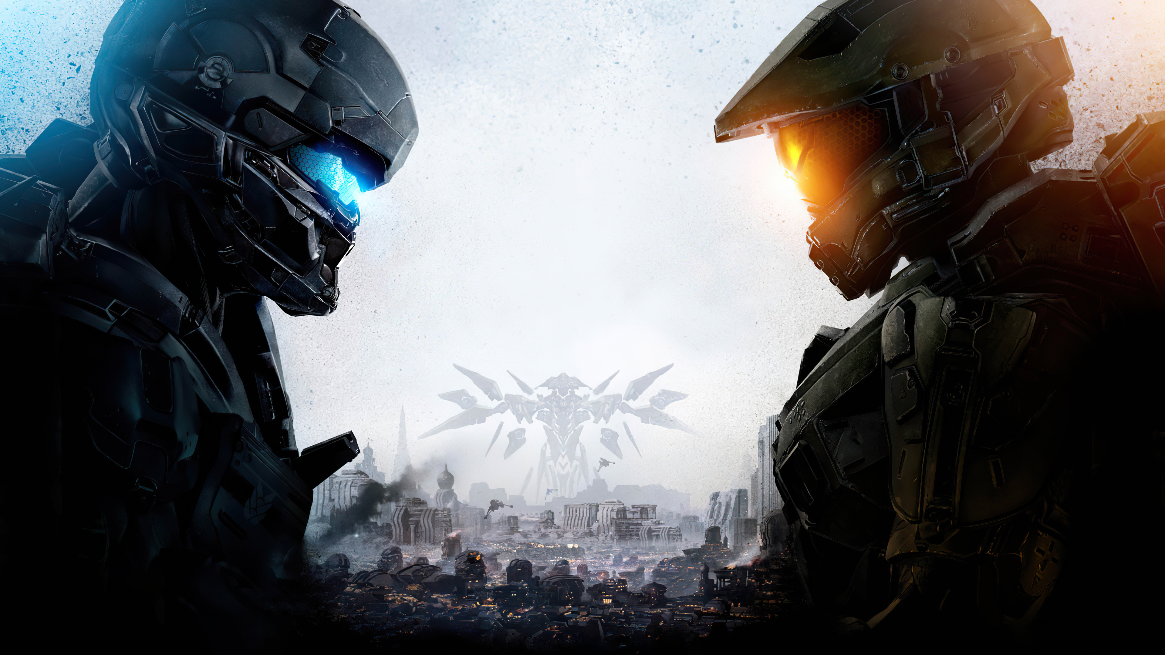 Бесплатное фото Два солдата из игры Halo 5