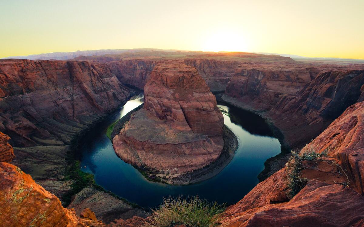 Horseshoe Bend in the Sunset States