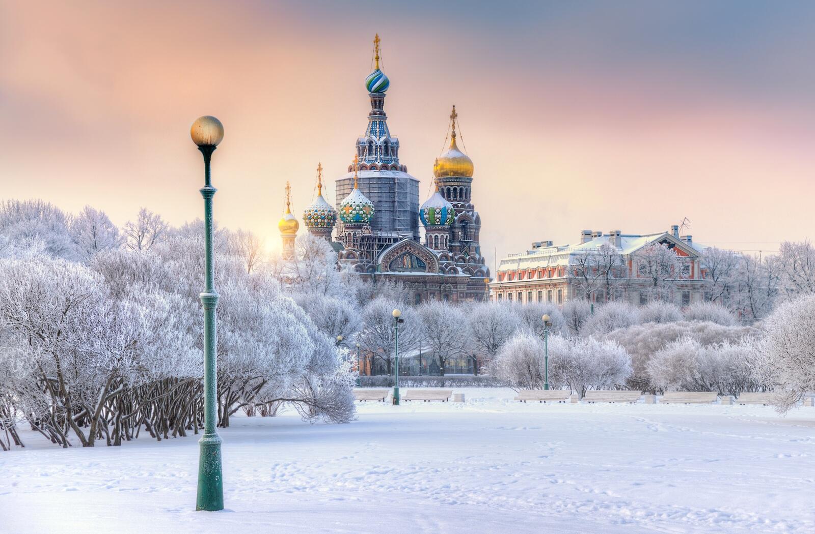 Wallpapers Russian cathedral Saint Petersburg on the desktop