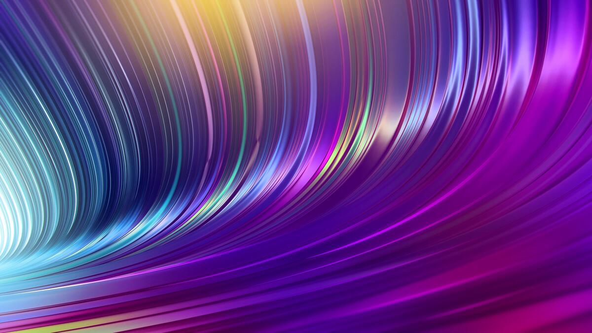 Multicolored wavy abstraction