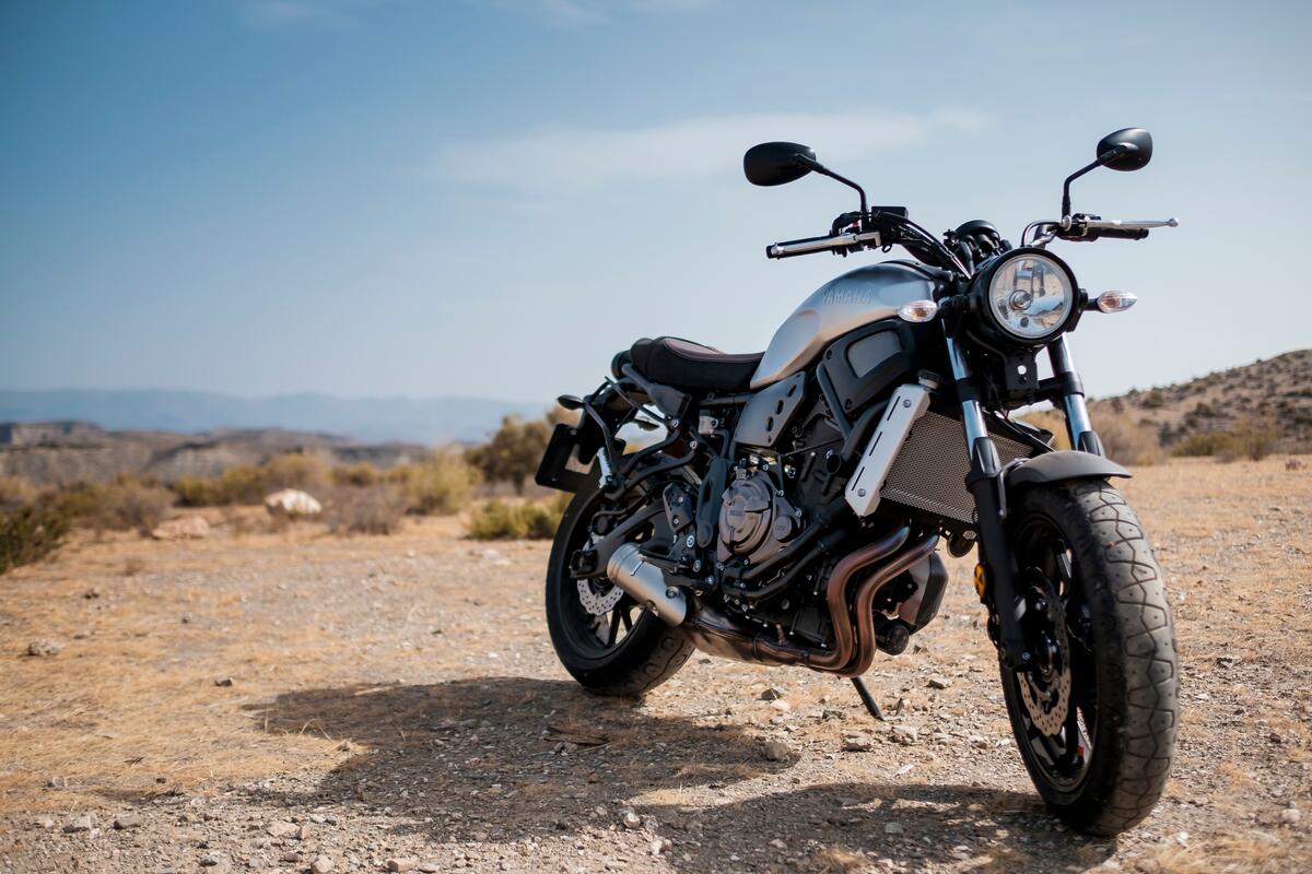 Yamaha bike in the desert