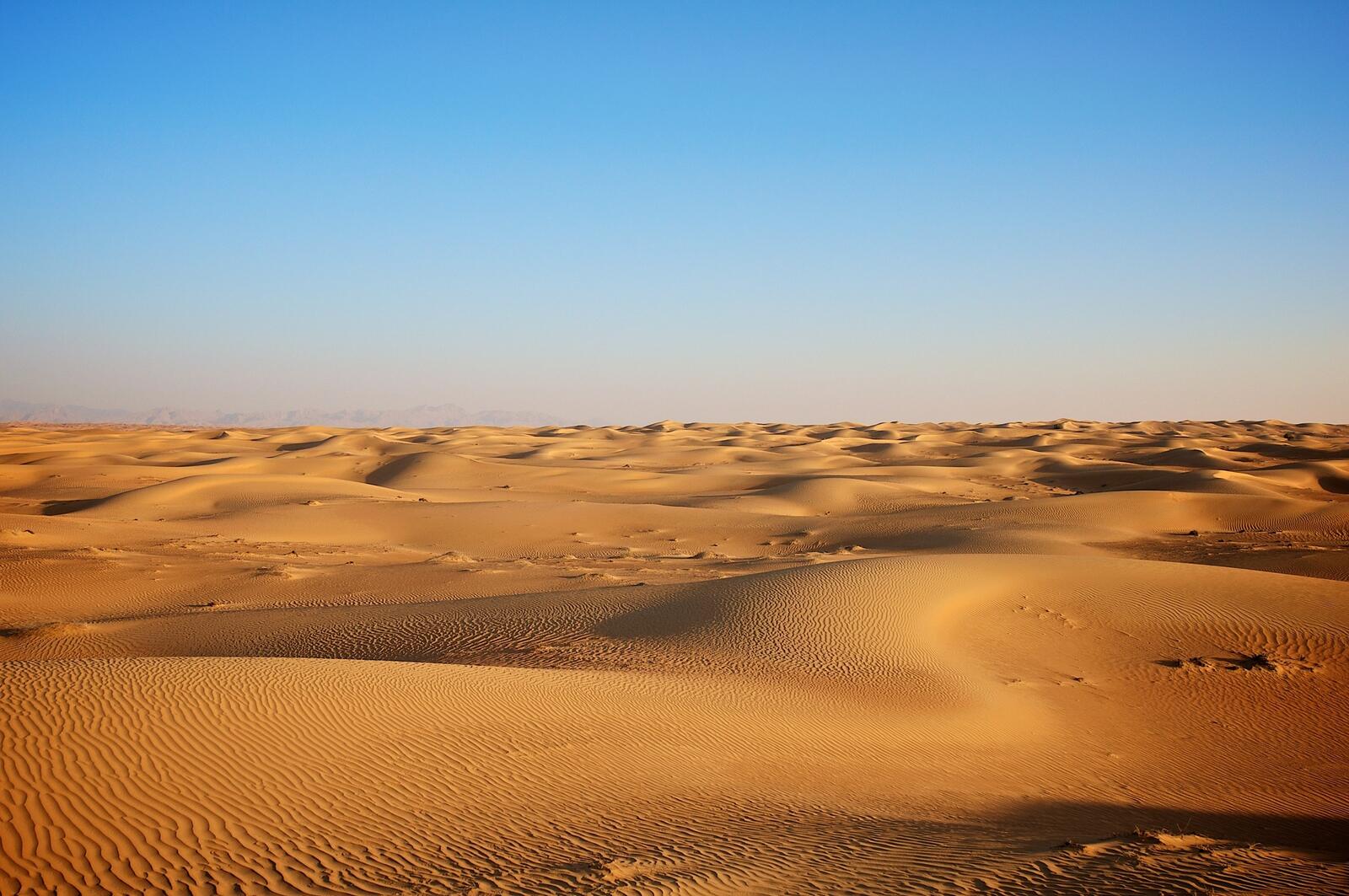 Free photo The vastness of the desert