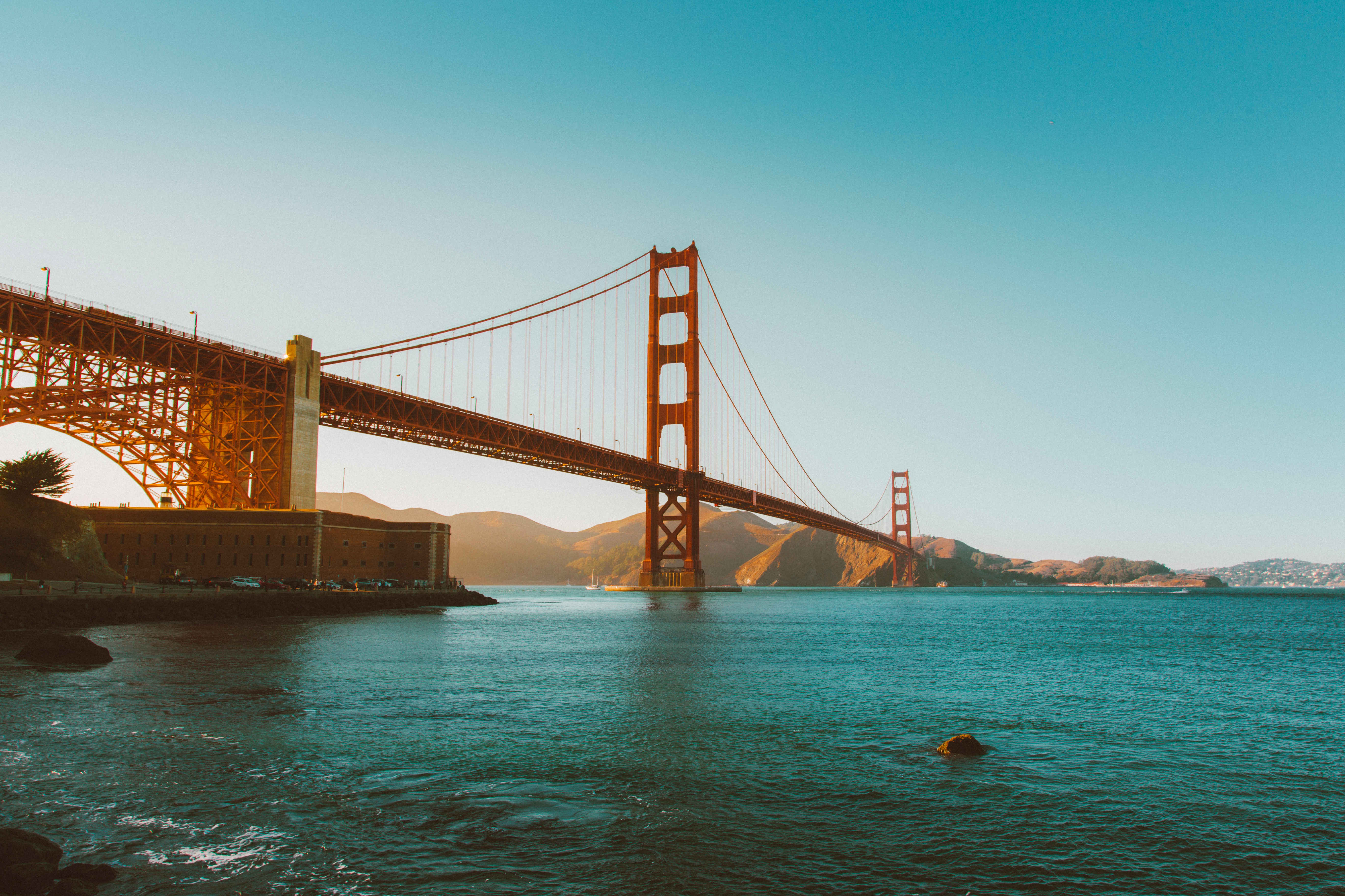 Бесплатное фото Большой мост в Сан-Франциско