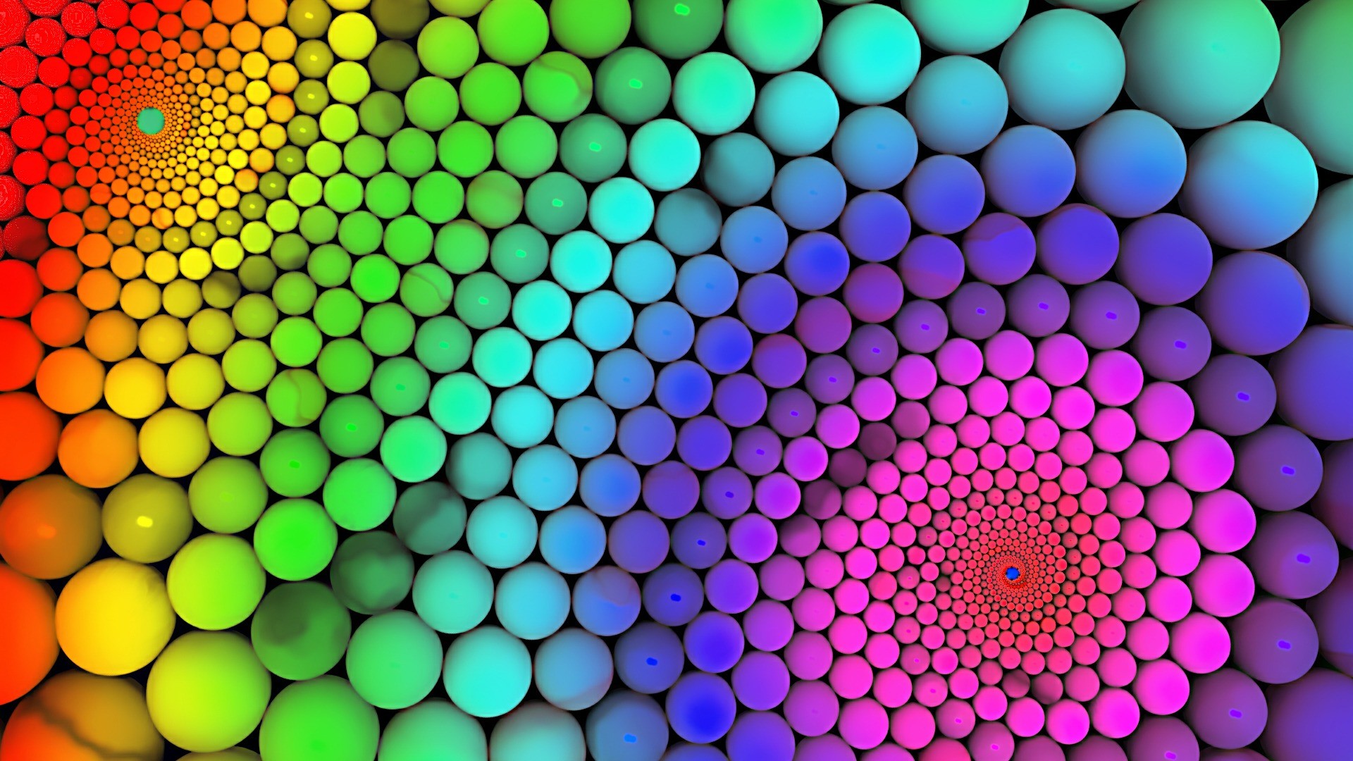 Бесплатное фото Цветная абстракция из шариков